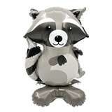 К Шар 3D (21''/53 см) Фигура на подставке, Лесной Енот