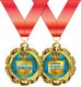 Медаль металлическая &quot;Герой торжества&quot; 15.11.00195