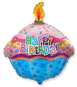 И Кекс С Днем Рождения / Cake Happy Birthday 23&amp;quot;/55*60 см