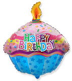 И Кекс С Днем Рождения / Cake Happy Birthday 23"/55*60 см
