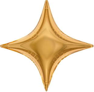 F Звезда, 4х-конечная, Сириус, Золото 31''/79 см