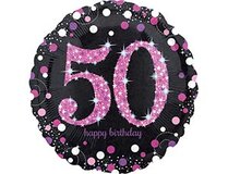 A 18 Круг HB Sparkling Birthday 50 pink S55