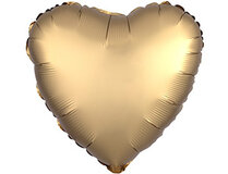A 18 Сердце Сатин Gold Sateen
