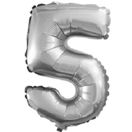 F 16''/41 см Цифра &quot;5&quot; Серебро