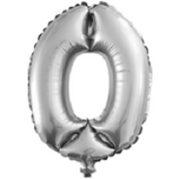 F 16''/41 см Цифра &quot;0&quot; Серебро