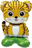 К Шар 3D (23''/58 см) Фигура на подставке, Тигренок