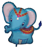 И Слоненок (голубой) / Baby elephant blue 34"/81*86 см