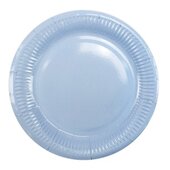 Y 18см Тарелки бумажные ламинированные Light Blue 6шт