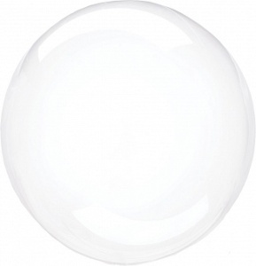 Сфера (18''/46 см), Deco Bubble, Прозрачный, Кристалл