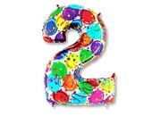Г ЦИФРА "2" 40" Шары
