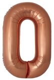 И 40"/102 см Цифра "0" Slim, Бронза, Металлик
