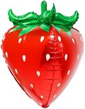 К Шар 3D (28''/71 см) Фигура, Клубника, Красный