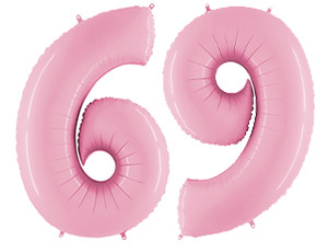 Г ЦИФРА 6/9 40" Пастель Pink
