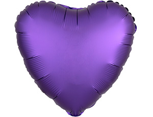 A 18 Сердце Сатин Purple Royale
