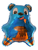 И Медвежонок с мёдом (синий) / Bear 22"/56*48 см