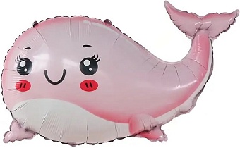 F Маленький кит, Розовый 29''/74 см