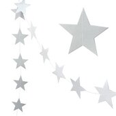 Гирлянда 3,2 м &quot;Звезды&quot; Серебряная, 1 шт.
