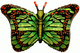 И Бабочка-монарх (зеленый) 38''/97 см