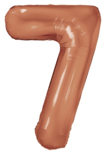 И 40"/102 см Цифра "7" Slim, Бронза, Металлик