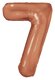И 40"/102 см Цифра "7" Slim, Бронза, Металлик