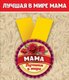 Медаль металлическая малая "Лучшая в мире мама" 15.11.00032