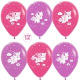 S 12" Пони, Фуше (012) / Сиреневый (050), пастель, 5 ст, 50 шт. 335704