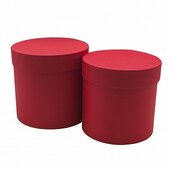 Набор коробок Цилиндр, Красный, 16*16 см, 2 шт
