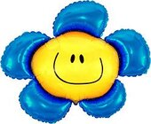 И Цветочек (солнечная улыбка) синий / Flower 41&quot;/89*104 см