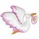 И Аист с ребенком Розовый / Stork Baby Girl 38''/96*80 см