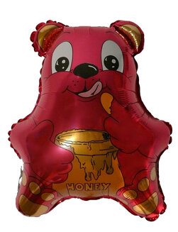 И Медвежонок с мёдом (фуксия) / Bear 22"/56*48 см