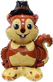 К Шар 3D (25''/64 см) Фигура на подставке, Бурундук