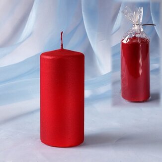 свеча пенек "рубиновый бархат" 60x125