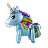 К ХОД Единорог радужная грива BLUE 3D 57см Х 75см