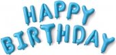 F 16''/41 см Мини-Надпись "Happy Birthday", Голубой