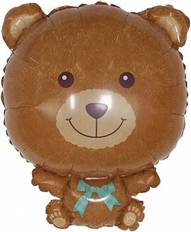 F Плюшевый медвежонок, Коричневый 25''/64 см