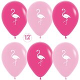 S 12" Фламинго, Фуше (012)/Розовый (009), пастель, 2 ст, 50 шт. 143637