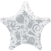 A 22 Звезда Шары и Подарки Серебро / Festive Silver Star