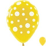 S 12" Смайлики , Желтый 5 ст 100 шт 333175