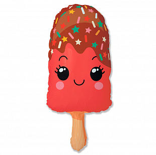 И Мороженое Эскимо красное / Eskimo ice cream red 33"/85*43 см