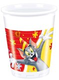 Стаканы пластиковые "Том и Джерри" / Tom and Jerry 200мл 8шт/уп