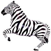 И Зебра (чёрная) / Zebra 42&quot;/74*107 см