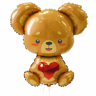 И Мишка с валентинкой / LOVE BEAR 33&quot;/85*69см