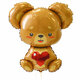 И Мишка с валентинкой / LOVE BEAR 33&quot;/85*69см