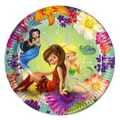 Pc 20см Тарелки "Феи" / Fairies Magic 8шт