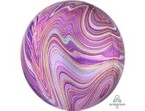 А 3D СФЕРА Б/РИС 16" Мрамор Purple