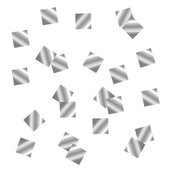 Конфетти "Квадраты серебряные" фольгированные 1 см / 500 г /