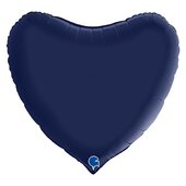 Г СЕРДЦЕ 36" Сатин Blue Navy