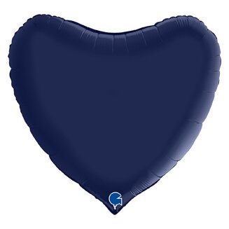 Г СЕРДЦЕ 36" Сатин Blue Navy