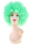 Карнавальный парик световой, мелкие кудри, зеленый 329091