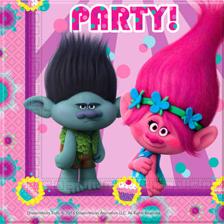 Салфетки "Тролли" / Trolls 33*33; 20шт/уп